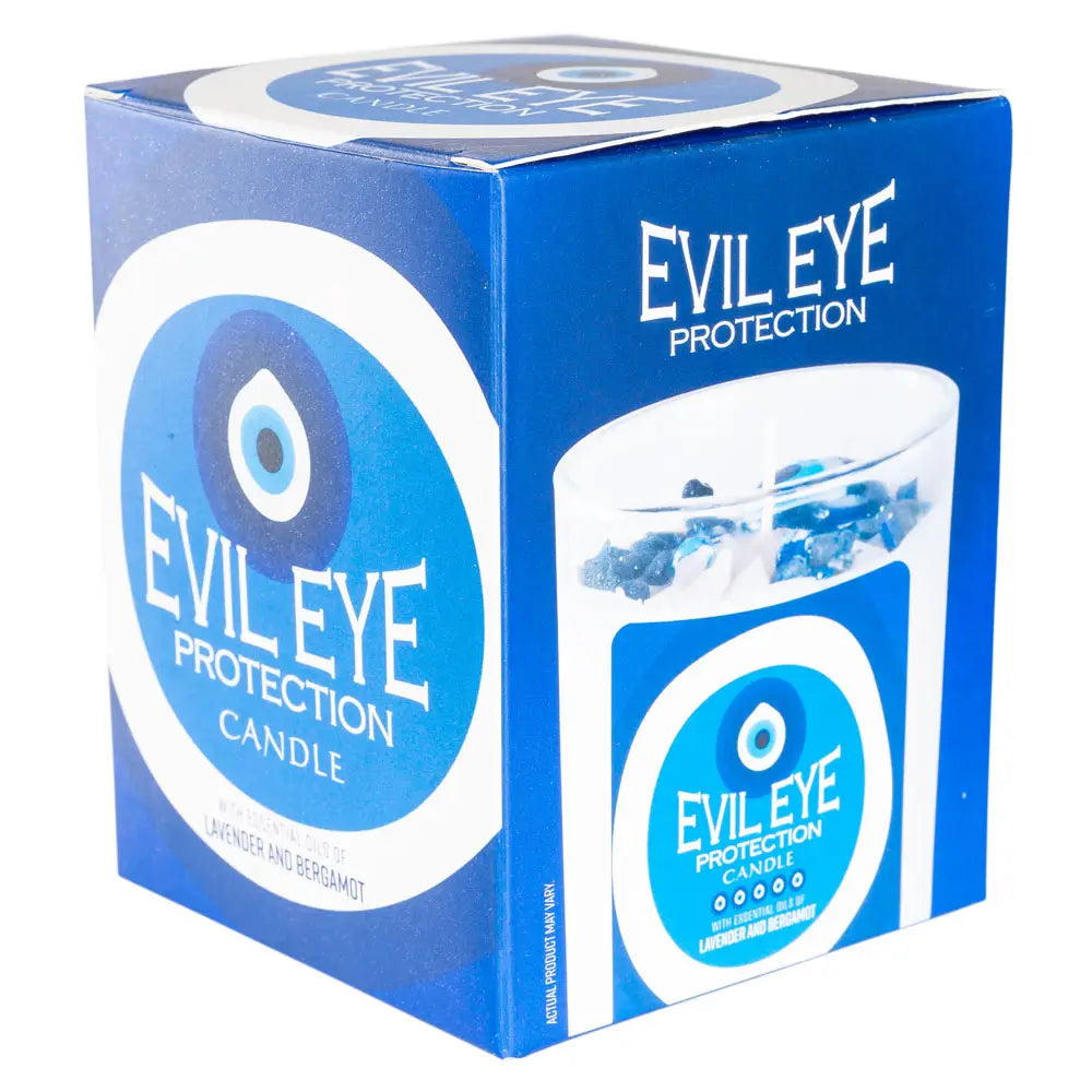 Evil Eye Protection- Glass Jar Candle