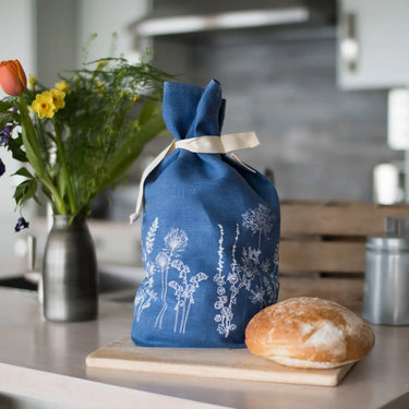 Breathable Linen Bread Bag Garden Design