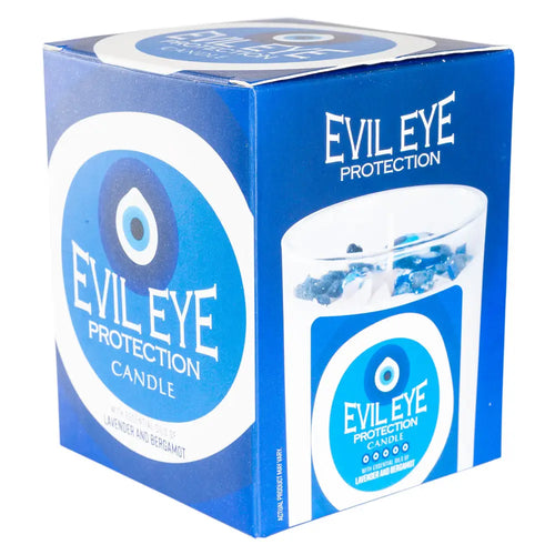 Evil Eye Protection-  Glass Jar Candle