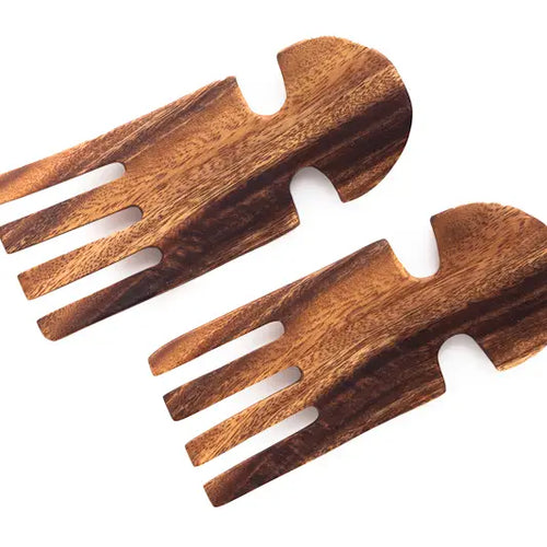 Acacia Wood Salad Hands