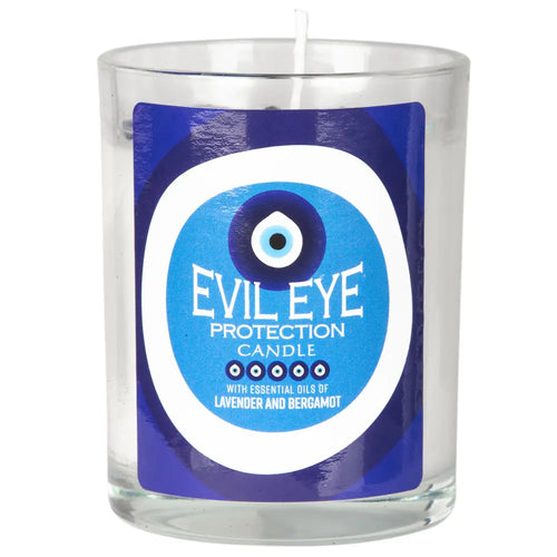 Evil Eye Protection-  Glass Jar Candle