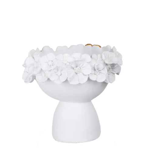 FLOWER HEAD VASE 15x13x14cm *WHITE