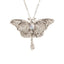 Silver Moth Necklace