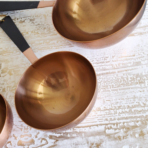 Tasses à pâtisserie de couleur noir et cuivre-ensemble de tasses à mesurer de cuisine 