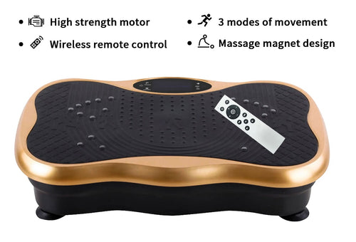 Whole body exercise vibration plate-Lymphatic Drainage - with Remote and Bluetooth