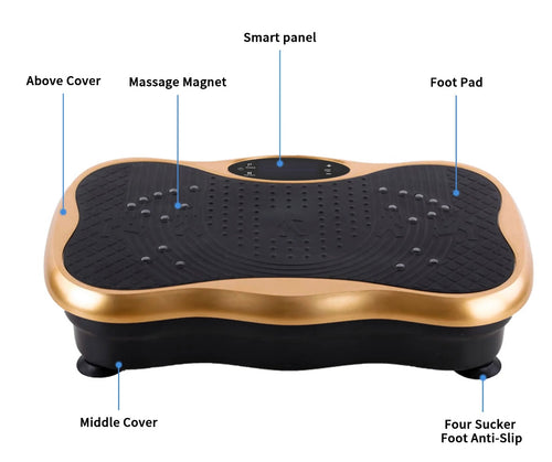 Whole body exercise vibration plate-Lymphatic Drainage - with Remote and Bluetooth