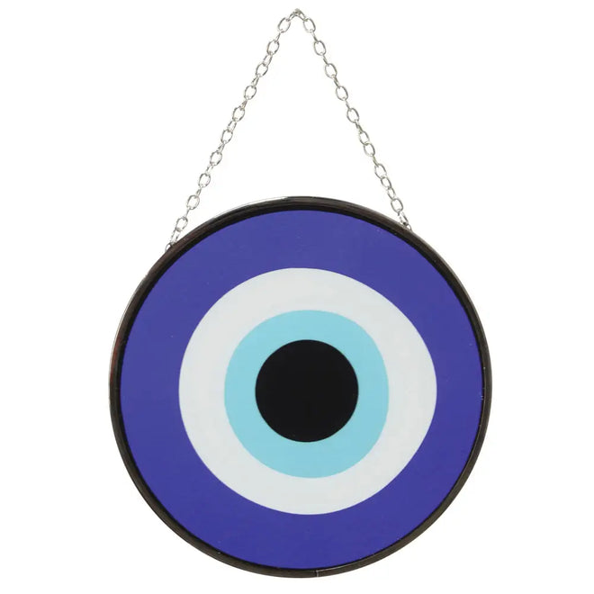 Evil Eye Protection- Stained Glass Suncatcher