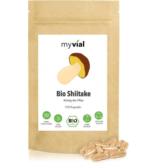 myvial - Organic Shiitake capsules 120 pieces - Vegan