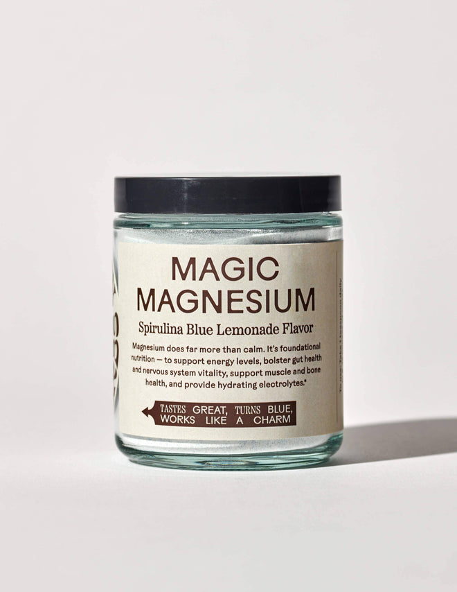 Magic Magnesium- Spirulina Blue Lemonade Beverage / Wooden Spoon Herbs-