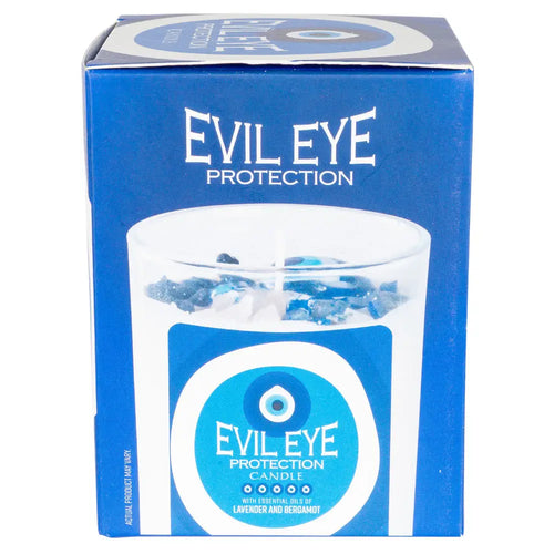 Evil Eye Protection-  Glass Jar Candle