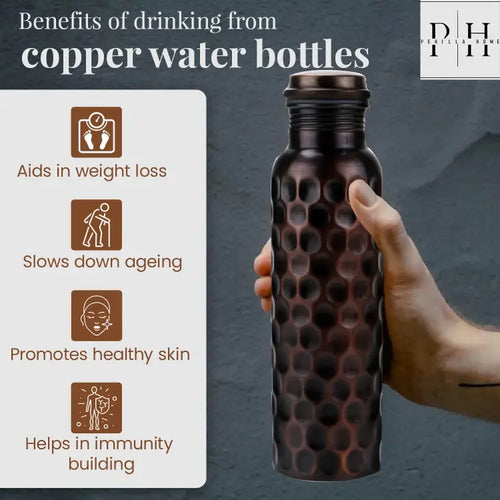 Antique Diamond Copper Bottle (1L)