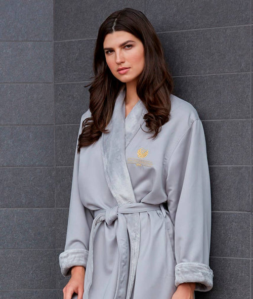 Microfiber Shimmer Lined Robe