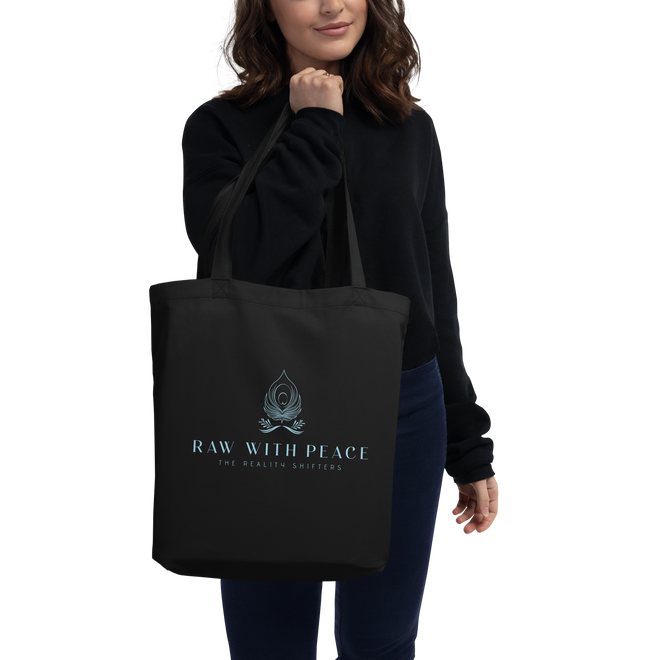 Raw With Peace Logo- Eco Tote Bag