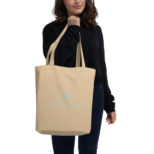 Raw With Peace Logo- Eco Tote Bag