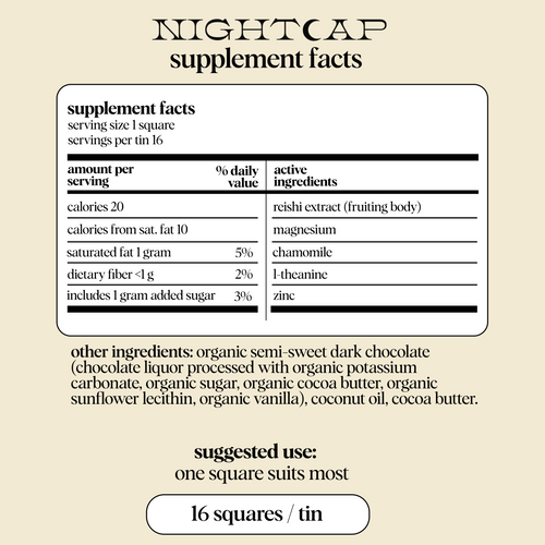 Alice Mushrooms - Nightcap — mushroom chocolates for deep sleep