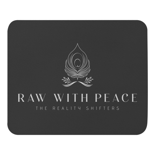 Raw With Peace Logo- Mouse pad