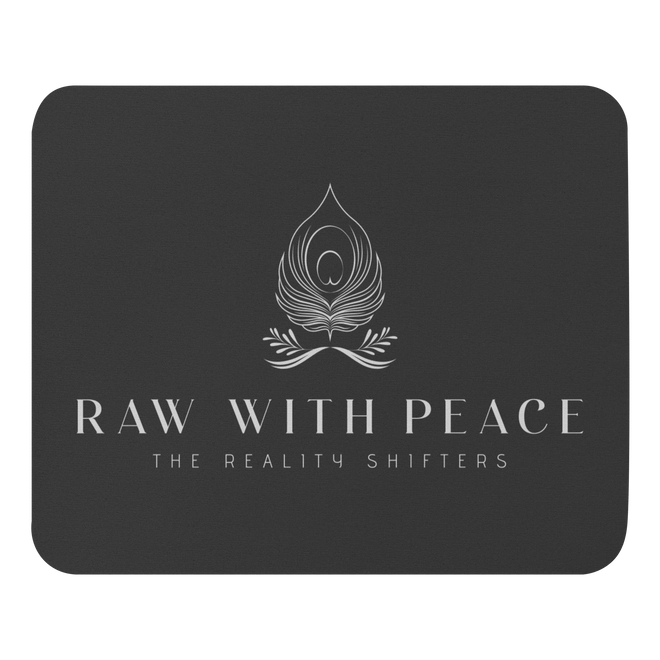 Raw With Peace Logo - Tapis de souris