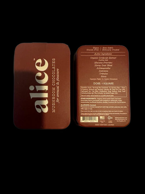 Alice Mushrooms - Happy Ending - mushroom chocolate for arousal