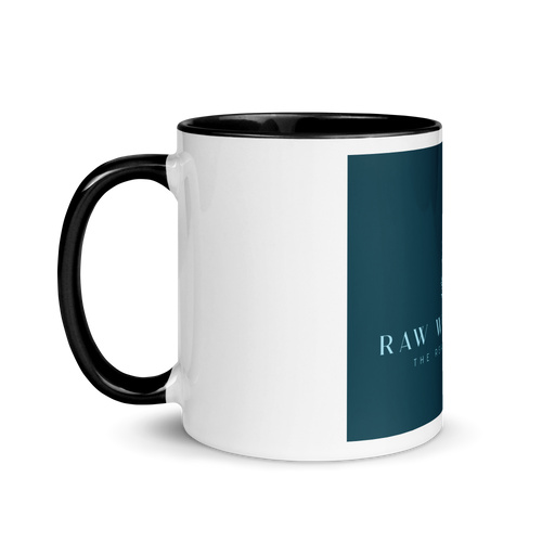 Raw With Peace Logo - Tasse avec couleur à l’intérieur