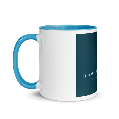 Raw With Peace Logo - Tasse avec couleur à l’intérieur