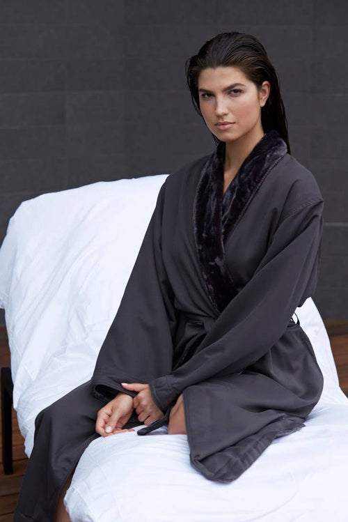 Microfiber Shimmer Lined Robe