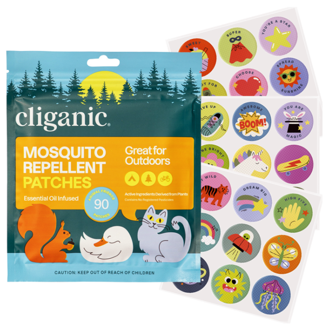 Mosquito Repellent Stickers - Positive Vibes for Kids