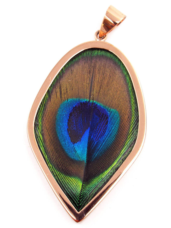 Peacock Copper Pendant