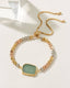 Eterno Amore Gemma Adjustable Bracelet - Aquamarine