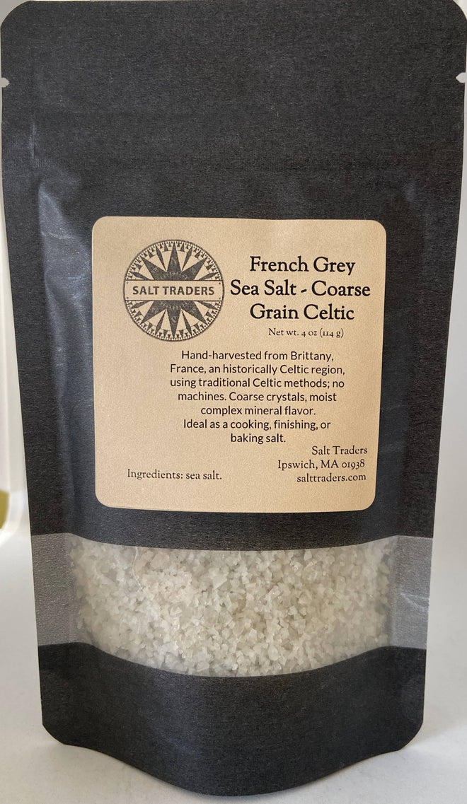 French Grey Sea Salt Coarse Grain Celtic - 4oz Zip Bag