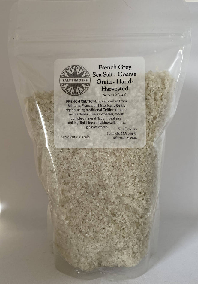 French Grey Sea Salt Coarse Grain Celtic - 1 lb Bag