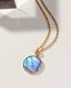 Collier long médaillon Smooth Sailing - Labradorite