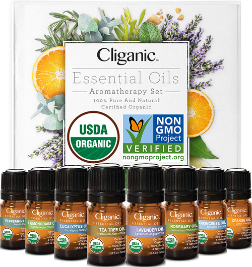 Essential Oils Set - Organic Aromatherapy Set (5ml)