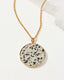 Spot On Long Medallion Necklace