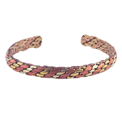 1/4" Copper Brass Braided Cuff