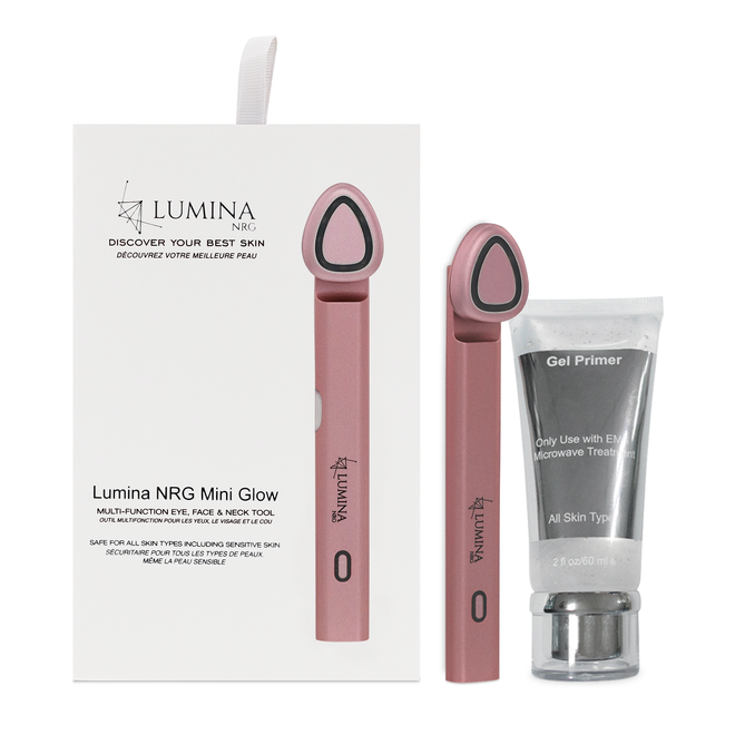 Mini Glow Pro: Portable Skincare Tool Combining Microcurrent, Blue & Red Light Therapy, and Ultrasonic Waves for Facial Beauty