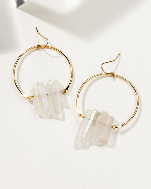 Boucles d’oreilles Super Nova - Mystic AB Clear Quartz