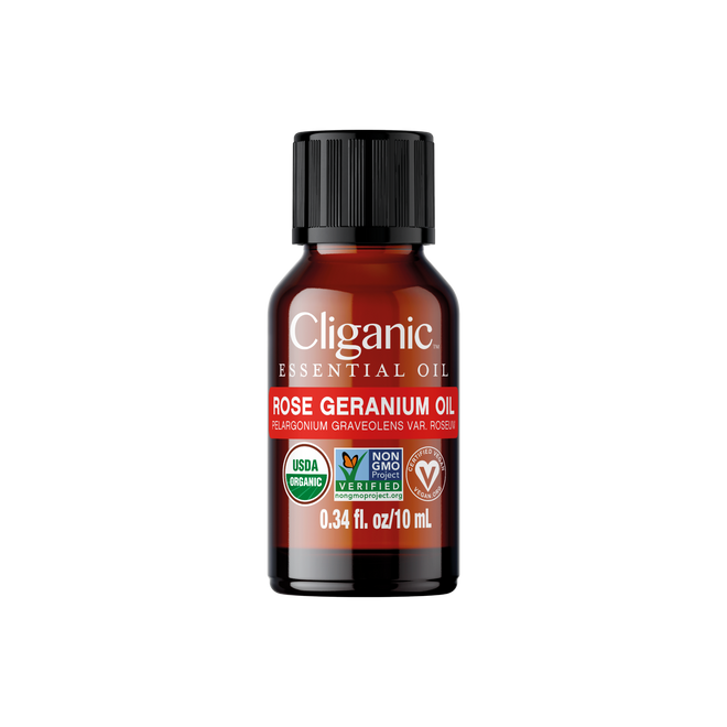 Essential Oil Singles - Organic Rose Geranium Oil